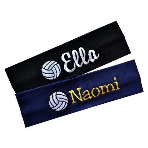 Personalized Embroidered Volleyball Headband