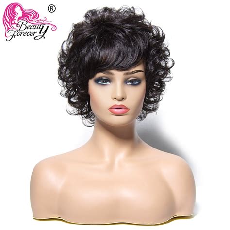 133 Human Hair Wavy Short Wigs 8inch Brazilian Remy Hair Lace Front