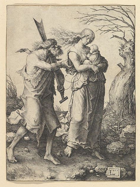 Adam And Eve After The Expulsion Lucas Van Leyden 1510 АДАМ И ЕВА