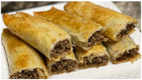 Turkish Borek Recipe With Phyllo Sheets Beef Pastry Youtube