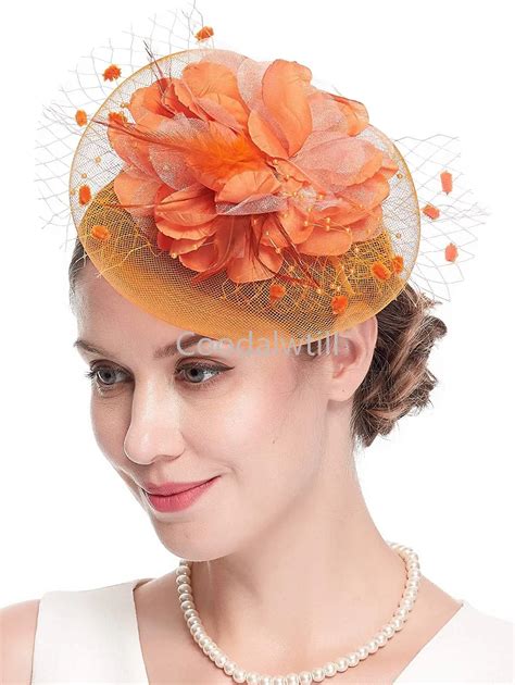 Lady Fancy Fascinators Hats For Womens Mesh Wedding Headwear Veil
