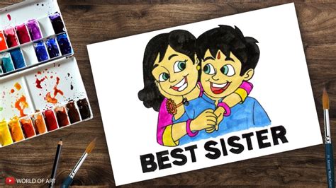 Best Sister Drawing Of Raksha Bandhan Youtube