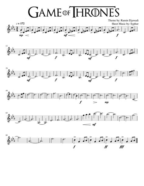 Find easy violin songs arranged by our expert community. Game Of Thrones - Main Theme (Violin) Sheet music for Violin (Solo) | Musescore.com