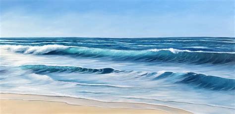 Ocean Waves Iv Large Original Seascape Oil Painting On Canvas