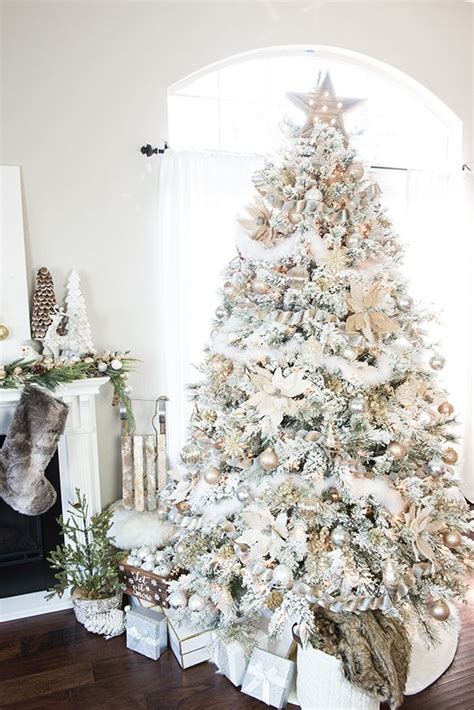 Gold And Silver Winter Wonderland Tree White Christmas Trees