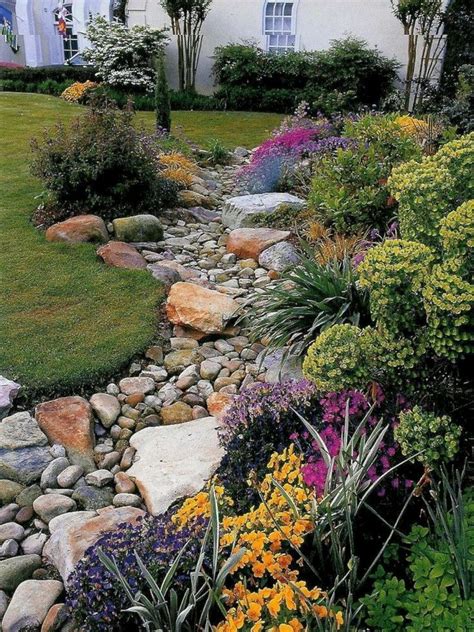 62 Beautiful Front Yard Rock Garden Ideas Rock