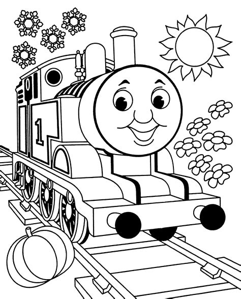 Thomas And Friends Coloring Pages For Kids Printable Free Train