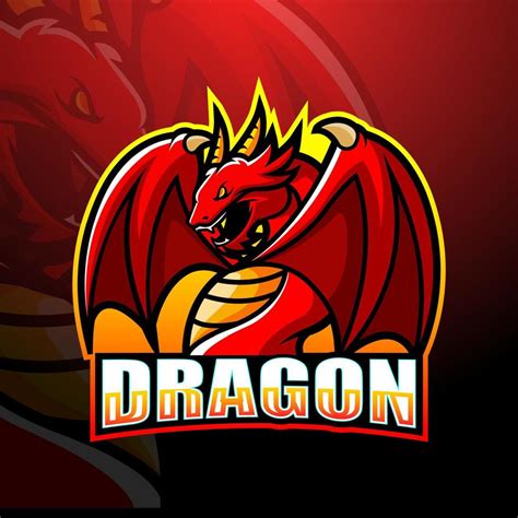 Cr Ation De Logo Esport Mascotte Dragon Telecharger Vectoriel