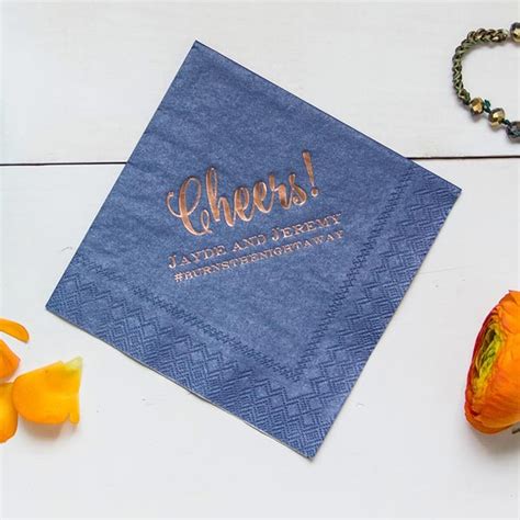 Custom Napkins Personalized Wedding Napkins For Your Party