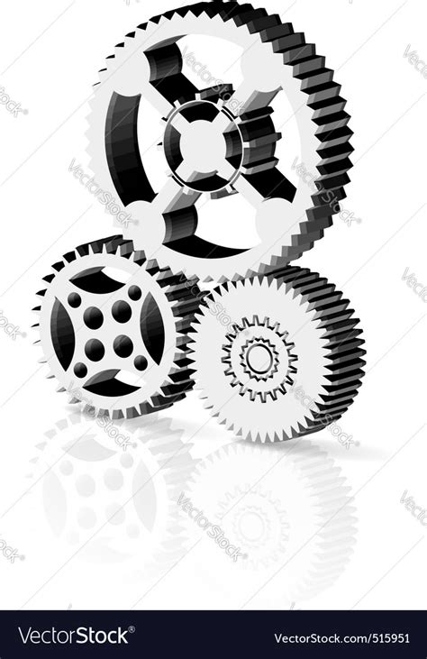 Gears Royalty Free Vector Image Vectorstock