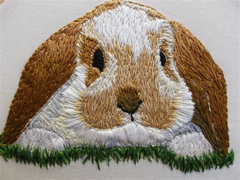 Hand Embroidered Bunny Hoop Art Types Of Embroidery Embroidery Needles