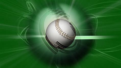 Spinning Baseball Ball And Green Background Motion Background 0008 Sbv