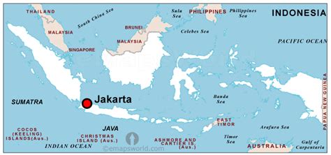 Indonesia is abandoning its capital city of jakarta and instead building a new one on the island of borneo, a province of east kalimantan. Indonesia Capital Map | Capital Map of Indonesia