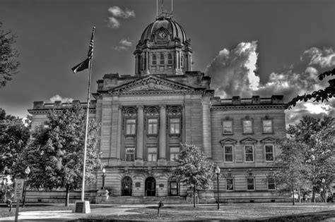 Kankakee County Courthouse Black And White Hdr Of Kankakee Flickr