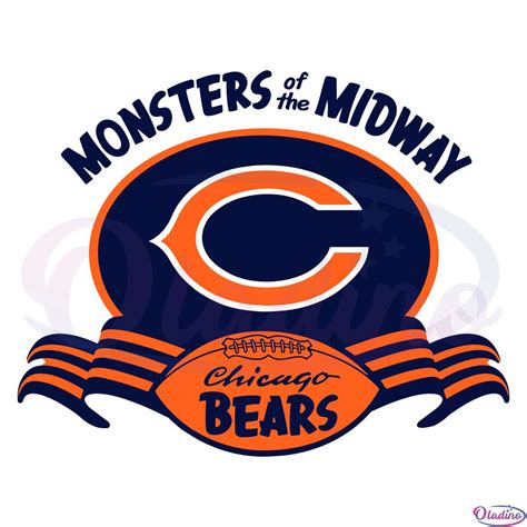 Chicago Bears Monsters Midway Svg File Football Go Bears Svg