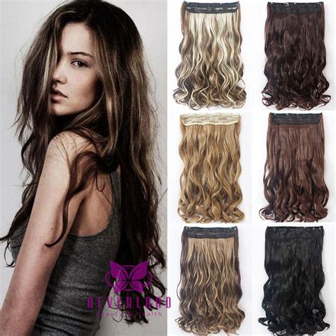 Beauty 22 5 Clips One Piece Long Curly Wavy Clip In Hair Extensions