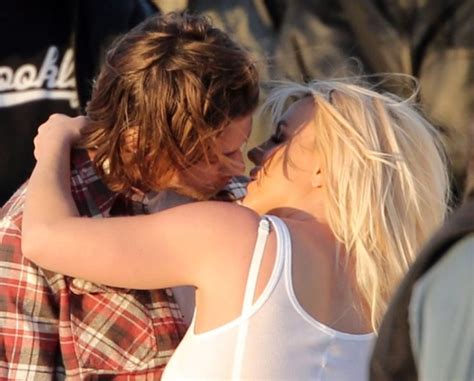 Britney Spears Kisses Model On The Set Of Music Videolainey Gossip