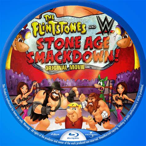Base The Flintstones And Wwe Stone Age Smackdown 2015 Cover Blu