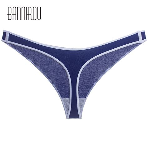 Bannirou Sports Underwear For Woman Cotton Sexy Panty T Back Seamless