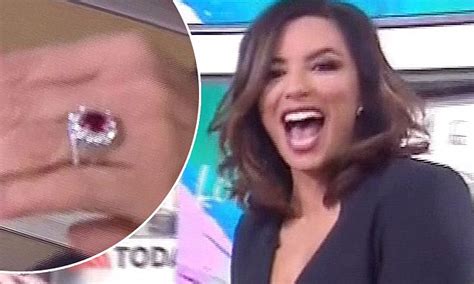 Eva Longoria Flashes Her Huge Ruby And Diamond Engagement Ring Daily