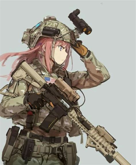 Anime Military Military Girl Cool Anime Girl Kawaii Anime Girl