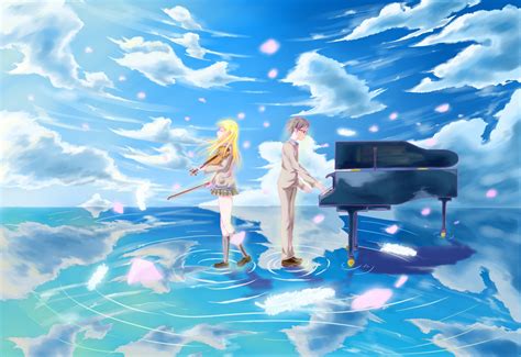 Anime Your Lie In April Hd Wallpaper By 電瘋扇