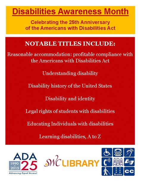 Whats New Swc Library Disabilities Awareness Month