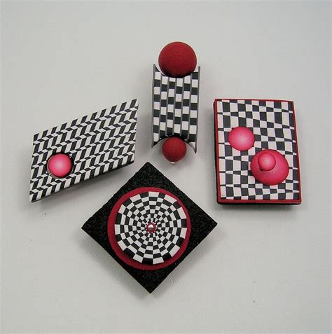 Inspired By My Time Watchin Mad Men Op Art Pins For My Class For Clay