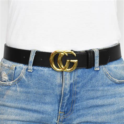 Farrah Real Leather Gucci Inspired Belt Black Style Of Beyond