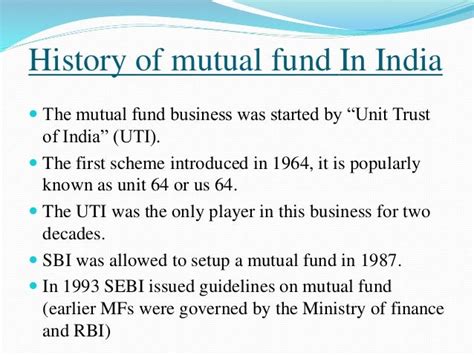 Ppt On Mutual Funds