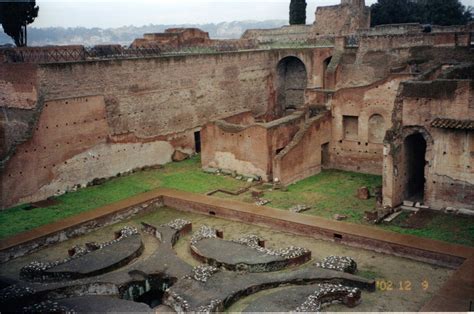 Courtyard Garden Domitian S Palace Palatine Hill Roma Since This