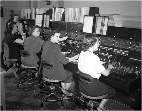 Telephone Switchboard With Operators Side 1 Of 1 The Portal To