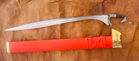 Forged High Carbon Steel Greek Kopis Short Sword With Horse Head Handle