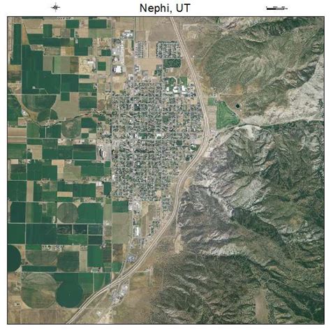 Aerial Photography Map Of Nephi Ut Utah