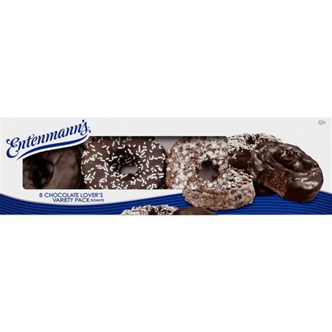 Entenmanns Chocolate Lovers Variety Pack Donuts 8ct Tonys