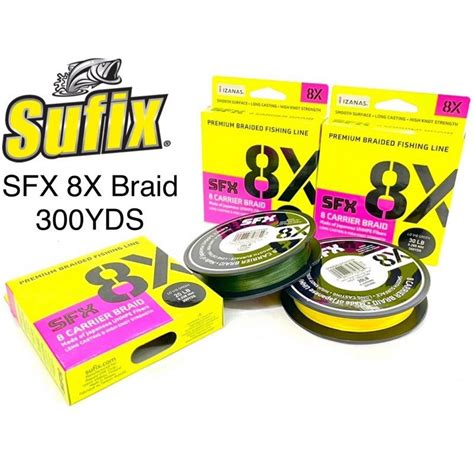 Sufix SFX X8 Braided Line 300yds Sports Equipment Fishing On Carousell