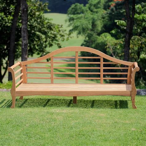 Lutyens Solid Teak Wood Outdoor Daybed Cambridge Casual