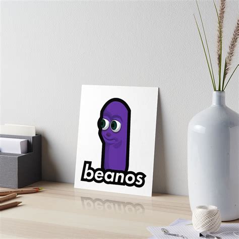 Beanos Meme Art Board Print By Shinecreative Redbubble