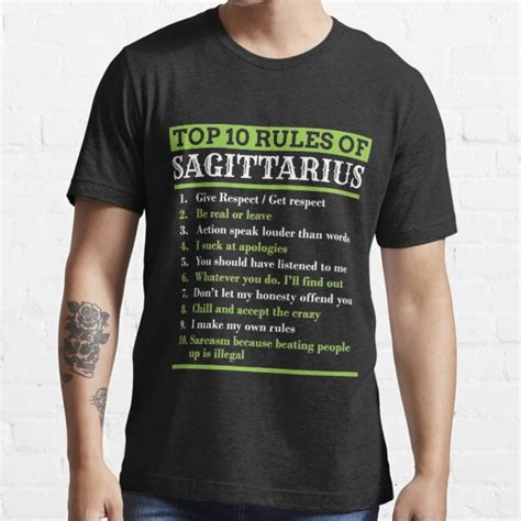 Sagittarius Traits Horoscope Zodiac Sign Top Rules Pullover T