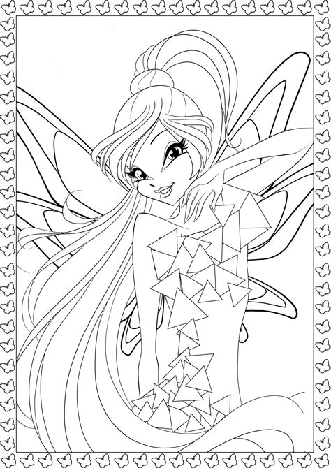 Winx Tynix coloring pages to download and print for free