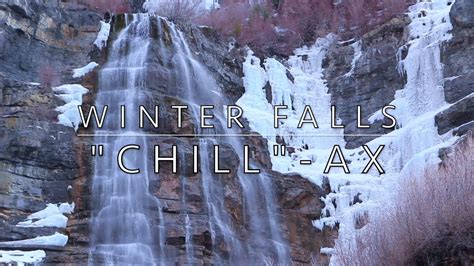 Chill Out With This Icy Winter Waterfall 1 Hour Relaxing Sound Of