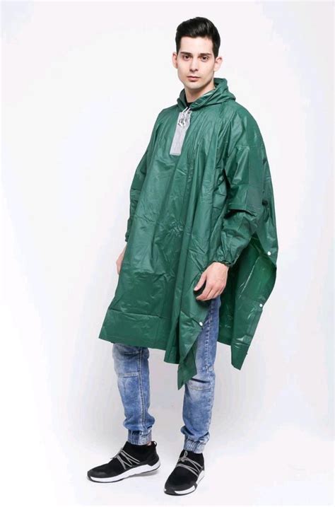 Jas Hujan Poncho Lengan PREMIUM 733  Biru,One Size  ACI Outdoor
