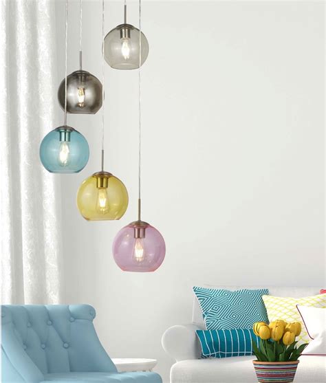 Coloured Glass Pendant Lights For Kitchen Glass Designs
