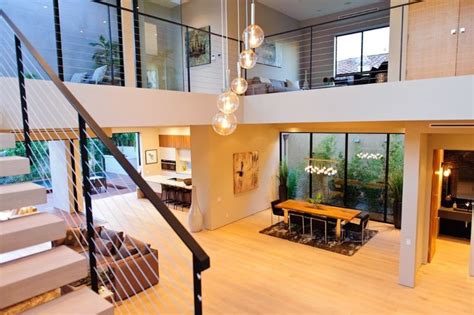 Modern Homes With Atriums Smart Home Design House With Balcony