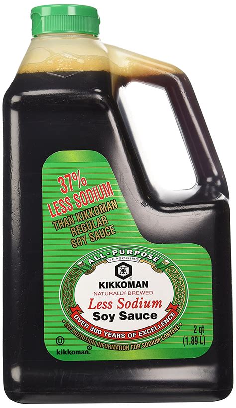 Kikkoman Lite Soy Sauce 64 Ounce Bottle Pack Of 1