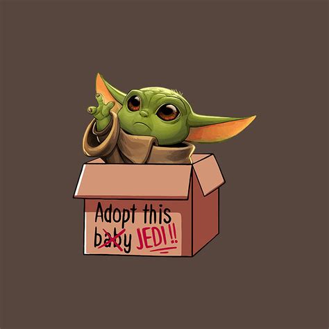 Baby Yoda Cute Digital Art By Archie Ferguson Fine Art America