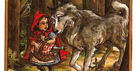 Wolf Eats Little Red Riding Hood And Her Grandmother From Little Red