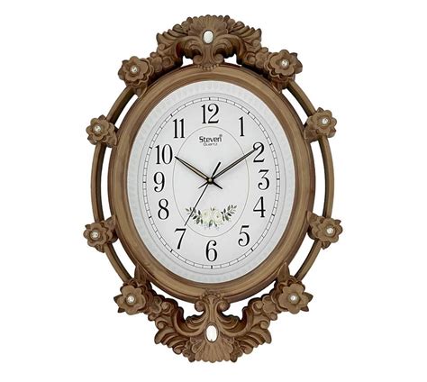Antique Oval Wall Clock 2303 Steven Quartz Llp
