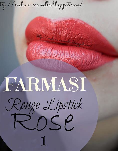 Mela E Cannella Farmasi Rouge Lipstick 01 Rose