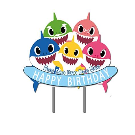 Printable happy birthday card download, birthday card download, floral birthday greeting card. 24 Baby Cute Shark Birthday 9 Inch Party Plates, Cake ...